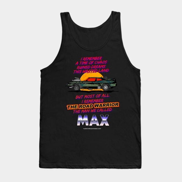 Road Warrior Mad Max 2 Retro 80s Shirt Tank Top by Bullitt1